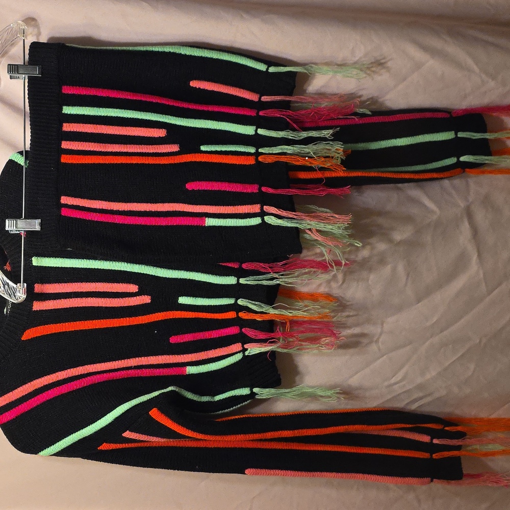 Fashion Nova Knit Rainbow Sweater & Skirt Womens Size XS W Fridge (Janette # 16)